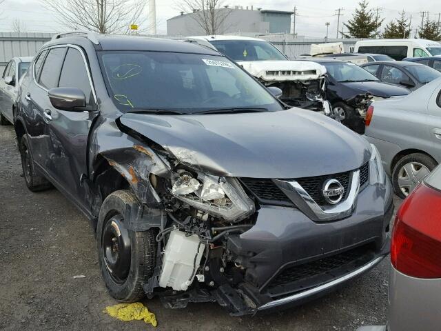 5N1AT2MV6EC824504 - 2014 NISSAN ROGUE S GRAY photo 1