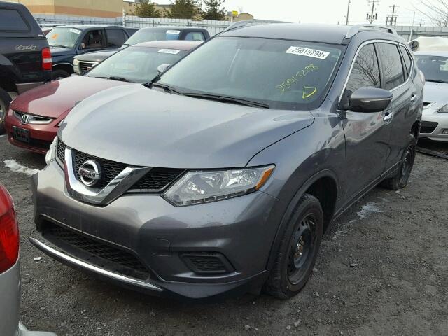 5N1AT2MV6EC824504 - 2014 NISSAN ROGUE S GRAY photo 2