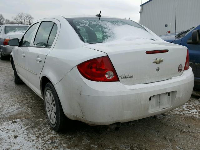 1G1AB5F55A7217852 - 2010 CHEVROLET COBALT LS WHITE photo 3