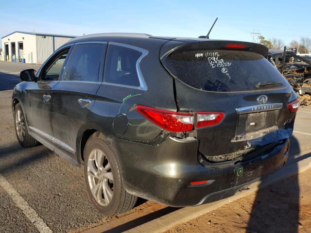 5N1AL0MM5DC300769 - 2013 INFINITI JX35 BASE GREEN photo 3