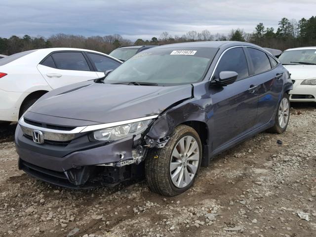 19XFC2F55GE000237 - 2016 HONDA CIVIC LX GRAY photo 2