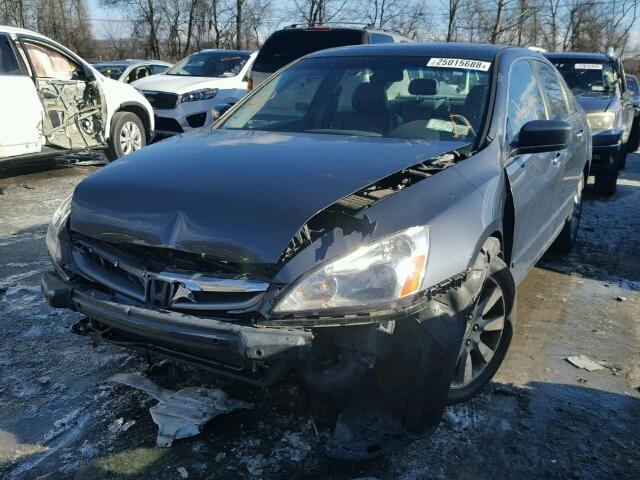 1HGCM66546A004855 - 2006 HONDA ACCORD EX GRAY photo 2