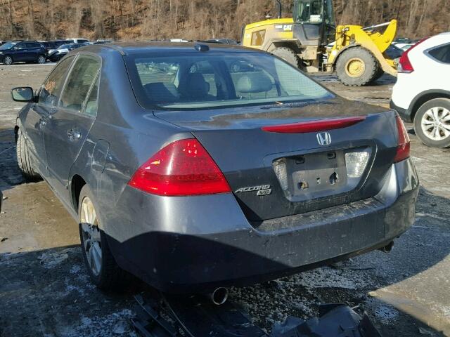 1HGCM66546A004855 - 2006 HONDA ACCORD EX GRAY photo 3