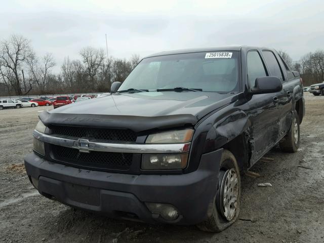 3GNEK13T13G180737 - 2003 CHEVROLET AVALANCHE BLACK photo 2