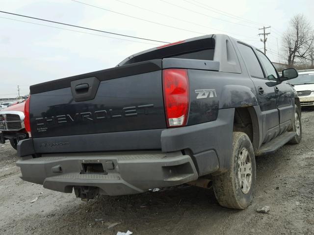 3GNEK13T13G180737 - 2003 CHEVROLET AVALANCHE BLACK photo 4