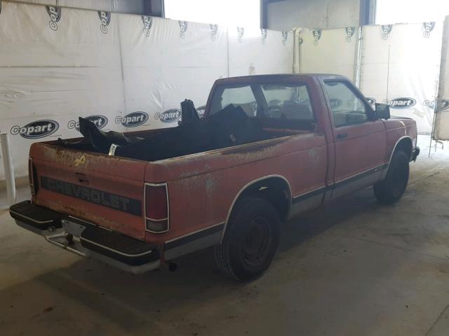 1GCCS14R0N8136286 - 1992 CHEVROLET S TRUCK S1 MAROON photo 4