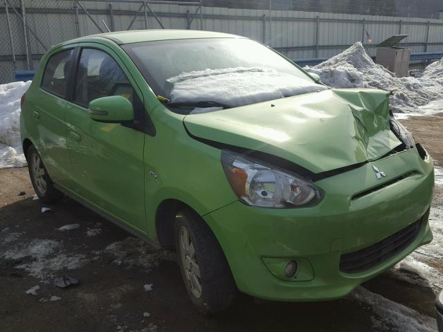 ML32A4HJXFH006475 - 2015 MITSUBISHI MIRAGE ES GREEN photo 1