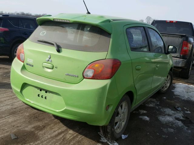 ML32A4HJXFH006475 - 2015 MITSUBISHI MIRAGE ES GREEN photo 4