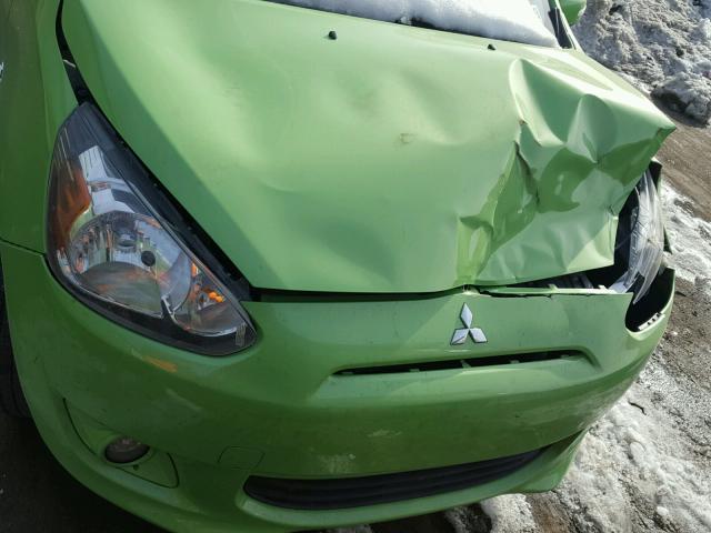 ML32A4HJXFH006475 - 2015 MITSUBISHI MIRAGE ES GREEN photo 7