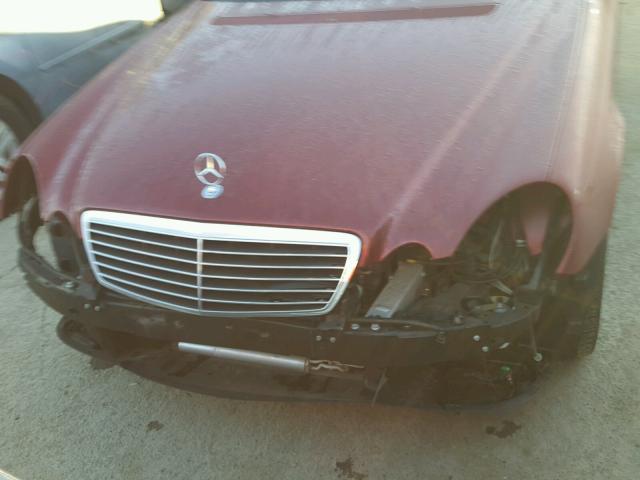 WDBUF65J54A559160 - 2004 MERCEDES-BENZ E 320 RED photo 9