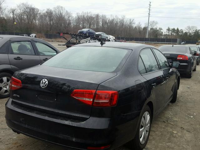 3VW2K7AJ4FM402822 - 2015 VOLKSWAGEN JETTA BASE 黑色 照片 4