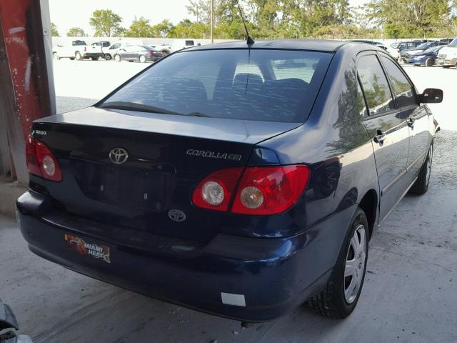 2T1BR32E78C939835 - 2008 TOYOTA COROLLA CE BLUE photo 4