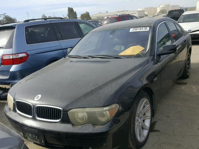 WBAGL63482DP53209 - 2002 BMW 745 I BLACK photo 2