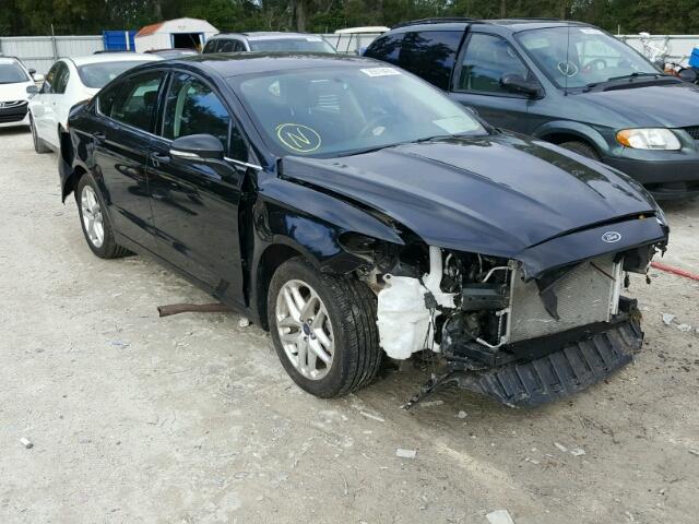 3FA6P0H71ER352041 - 2014 FORD FUSION SE BLACK photo 1