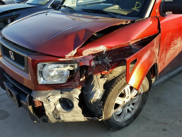 5J6YH18796L013849 - 2006 HONDA ELEMENT EX RED photo 9