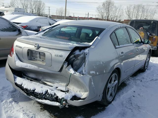 1N4BA41E04C853970 - 2004 NISSAN MAXIMA SE SILVER photo 4