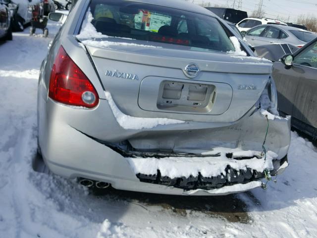 1N4BA41E04C853970 - 2004 NISSAN MAXIMA SE SILVER photo 9