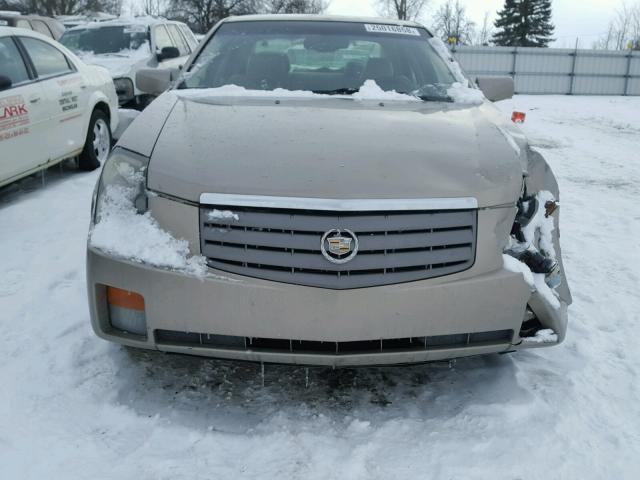 1G6DM577740101051 - 2004 CADILLAC CTS TAN photo 10