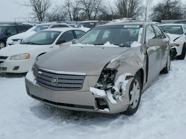 1G6DM577740101051 - 2004 CADILLAC CTS TAN photo 2