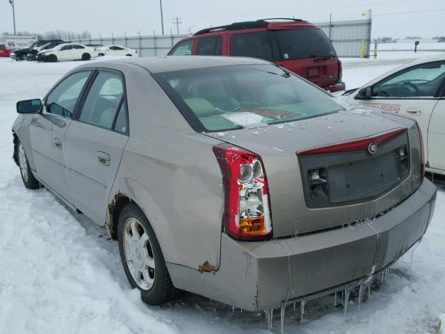 1G6DM577740101051 - 2004 CADILLAC CTS TAN photo 3