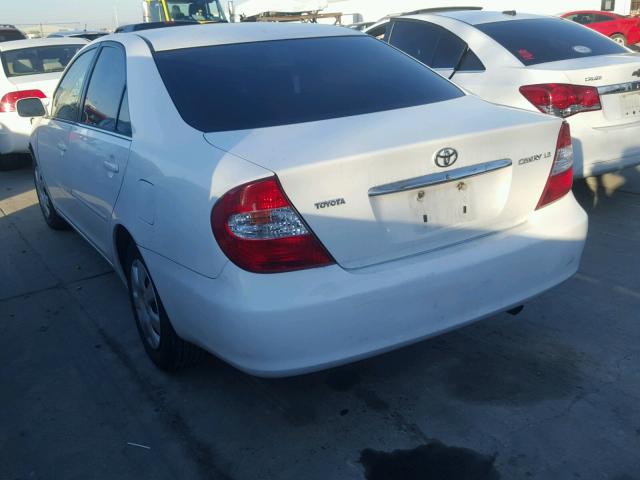 4T1BE32K43U207851 - 2003 TOYOTA CAMRY LE WHITE photo 3