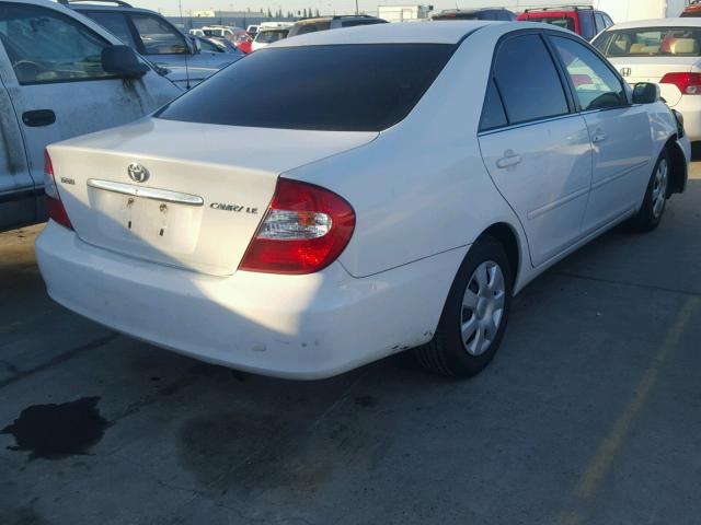 4T1BE32K43U207851 - 2003 TOYOTA CAMRY LE WHITE photo 4