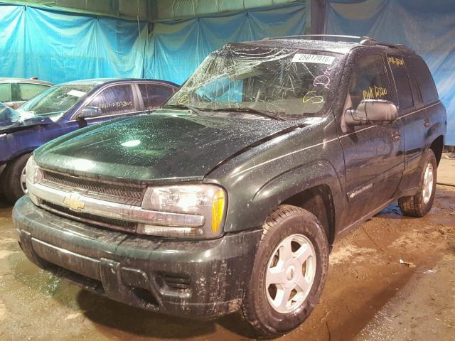 1GNDS13S722512853 - 2002 CHEVROLET TRAILBLAZE GREEN photo 2