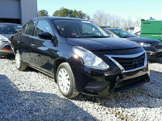 3N1CN7AP2HL847459 - 2017 NISSAN VERSA S BLACK photo 1