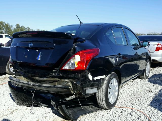 3N1CN7AP2HL847459 - 2017 NISSAN VERSA S BLACK photo 4