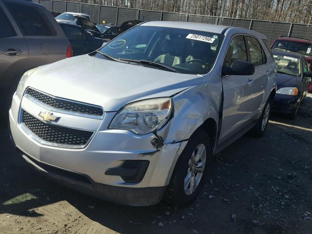 2CNFLCEC8B6347538 - 2011 CHEVROLET EQUINOX LS SILVER photo 2