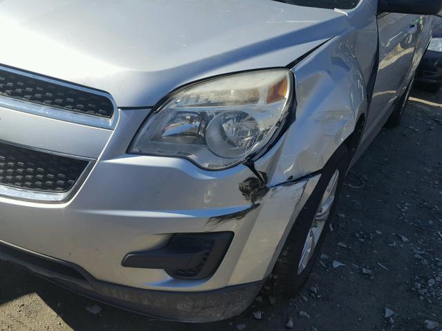 2CNFLCEC8B6347538 - 2011 CHEVROLET EQUINOX LS SILVER photo 9