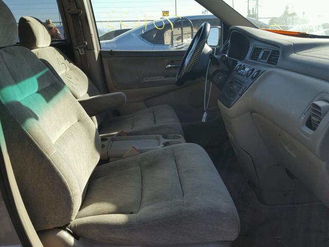 2HKRL18621H514160 - 2001 HONDA ODYSSEY EX GOLD photo 5