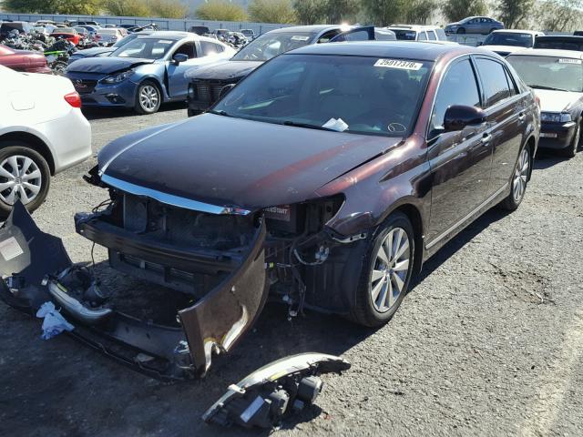 4T1BK3DB5BU393792 - 2011 TOYOTA AVALON BAS MAROON photo 2