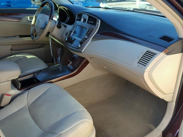 4T1BK3DB5BU393792 - 2011 TOYOTA AVALON BAS MAROON photo 5