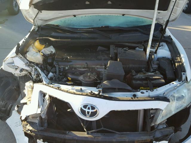 4T1BE46K19U814993 - 2009 TOYOTA CAMRY BASE WHITE photo 7