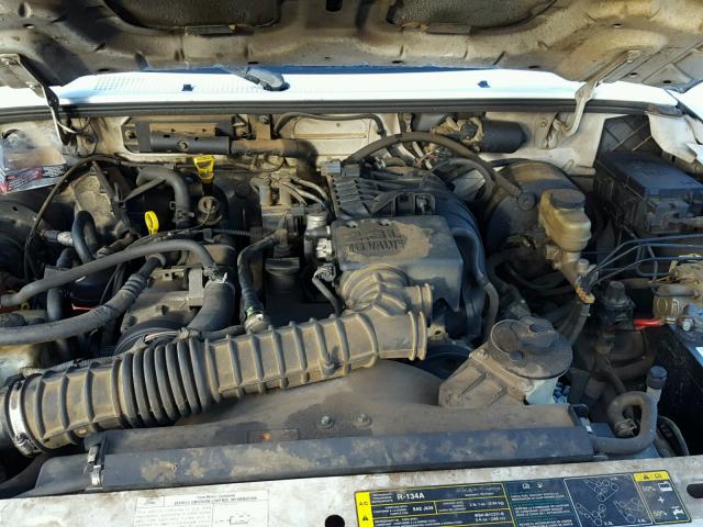 1FTYR10D95PA75375 - 2005 FORD RANGER WHITE photo 7