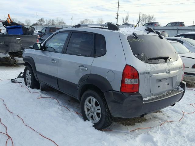 KM8JN72D77U637545 - 2007 HYUNDAI TUCSON SE SILVER photo 3