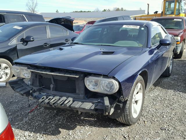 2C3CDYAG0DH688048 - 2013 DODGE CHALLENGER BLUE photo 2