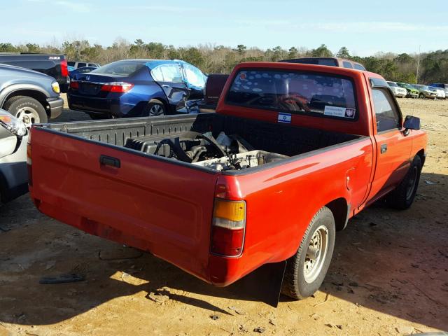 4TARN81A7PZ085712 - 1993 TOYOTA PICKUP 1/2 RED photo 4