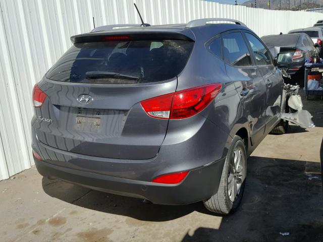 KM8JU3AG1EU857977 - 2014 HYUNDAI TUCSON GLS GRAY photo 4