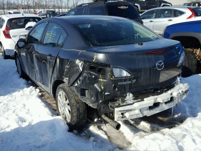 JM1BL1V70D1821739 - 2013 MAZDA 3 I GRAY photo 3