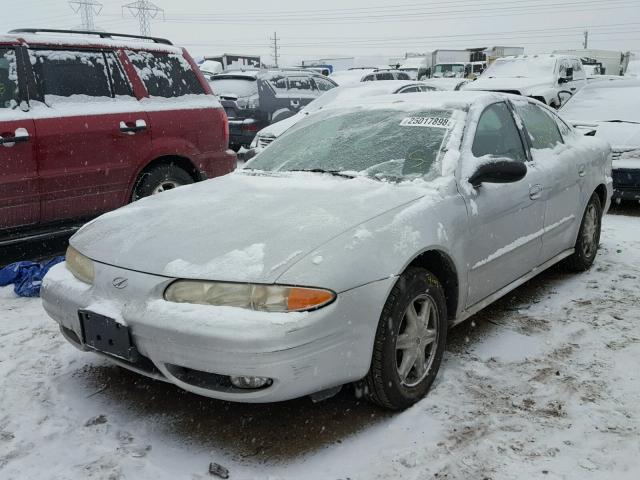 1G3NL52F44C113210 - 2004 OLDSMOBILE ALERO GL SILVER photo 2