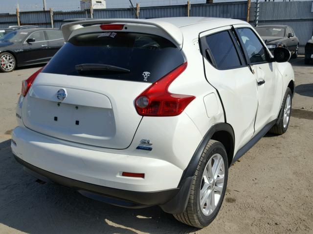 JN8AF5MR6DT210152 - 2013 NISSAN JUKE S WHITE photo 4