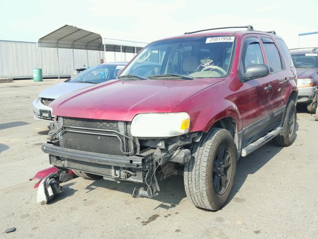 1FMYU03185KB20115 - 2005 FORD ESCAPE XLT RED photo 2