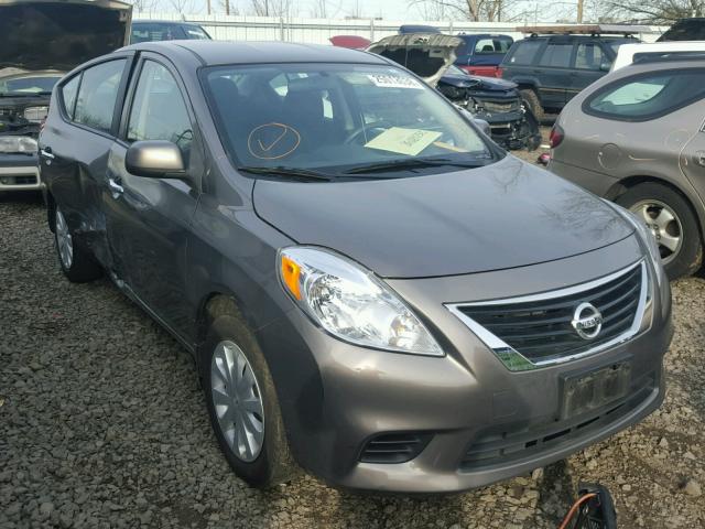 3N1CN7AP1EL830244 - 2014 NISSAN VERSA GRAY photo 1