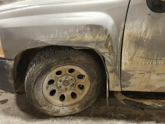 1GCEK14C68Z159106 - 2008 CHEVROLET SILVERADO SILVER photo 9