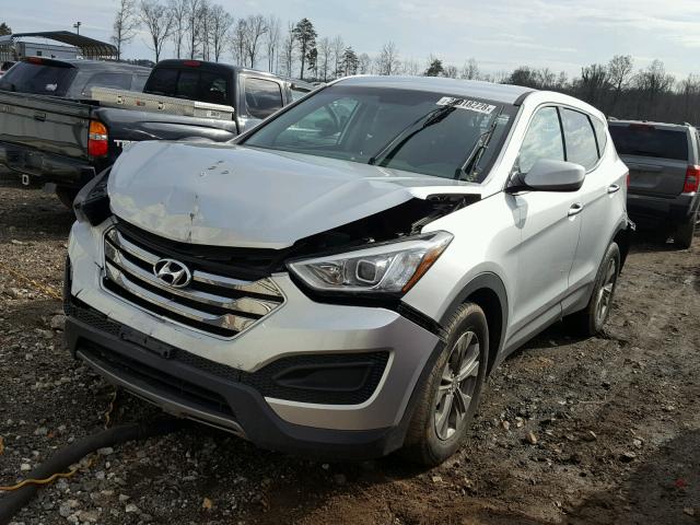 5XYZTDLB8GG338270 - 2016 HYUNDAI SANTA FE S SILVER photo 2