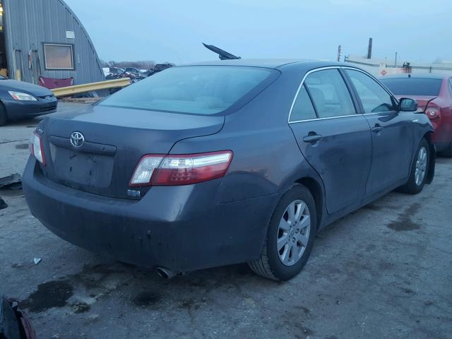 4T1BB46KX8U035437 - 2008 TOYOTA CAMRY HYBR GRAY photo 4