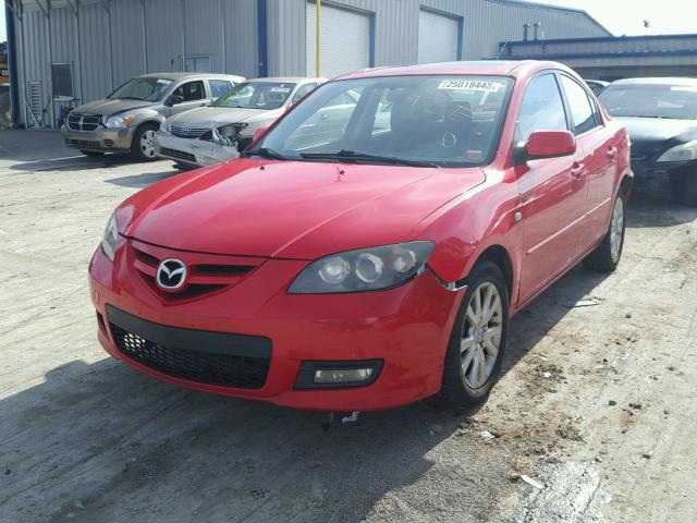 JM1BK32G471752724 - 2007 MAZDA 3 I RED photo 2