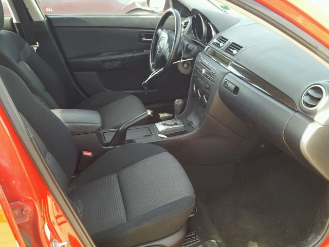 JM1BK32G471752724 - 2007 MAZDA 3 I RED photo 5